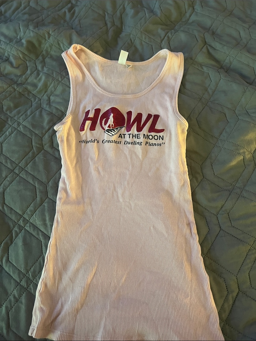 Women’s Pink Ribbed Tank Top